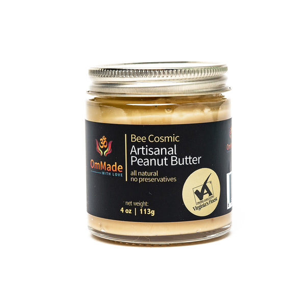 OmMade Bee Cosmic Peanut Butter gluten-free local virginia peanuts